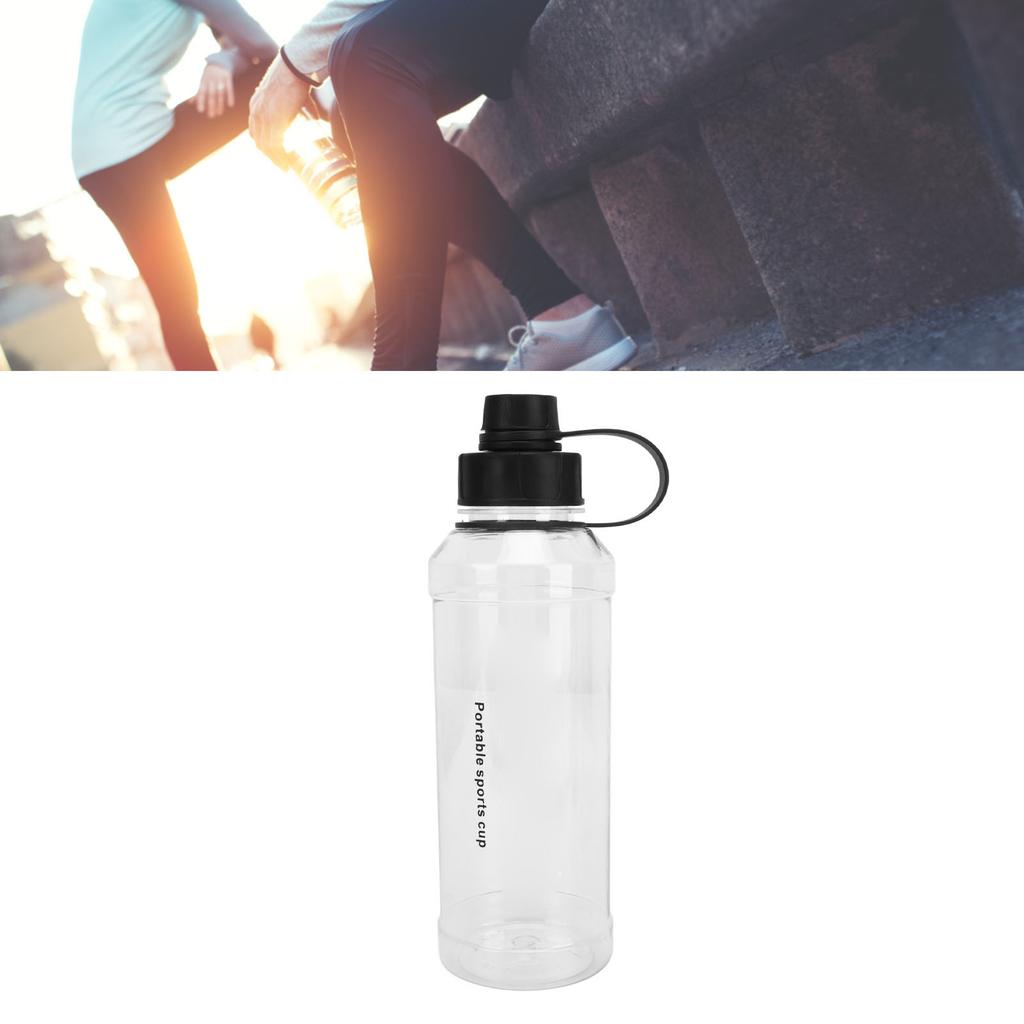 1000ml Water Bottle Large Capacity Wide Handle Integrated Lid Dual Mouth Leakage Resistant Sports Outdoor Cup