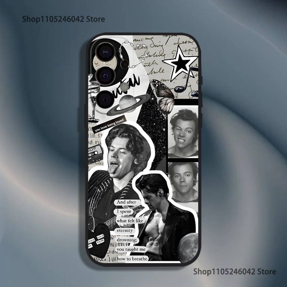 H-HaRRy Music Styles Shockproof Phone Case For Samsung S25,S24,S21,S22,S23,S30,Ultra,S20,Plus,Fe,Lite,5G Black Cover