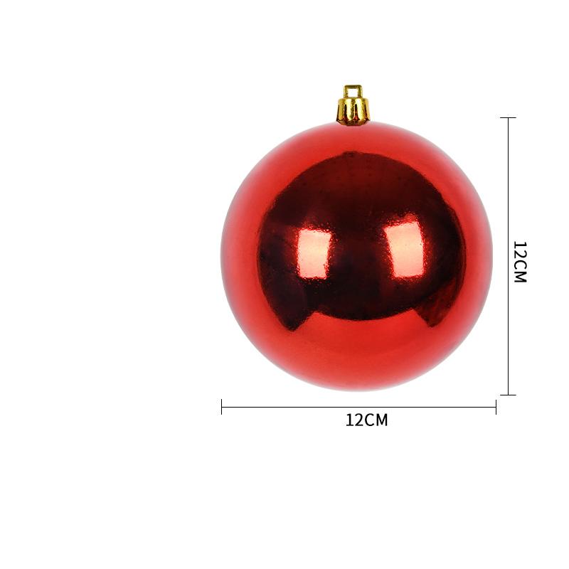 

Christmas Decoration Ball 6-30CM Red Glossy Matte Glitter Plastic Christmas Ball Pendant Festive Opening Scene Hanging Ornaments