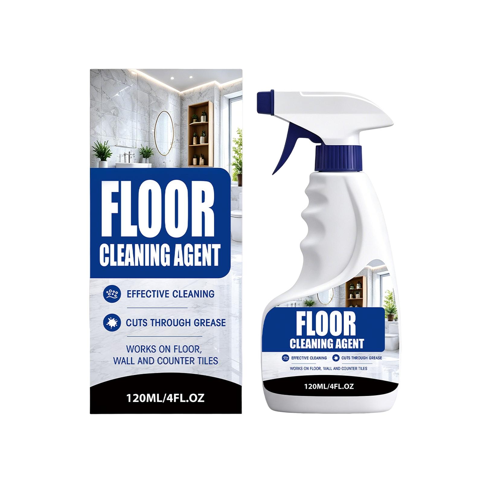Floor Cleaning Agent Spray 120ML Effective Grease Cutting Cleaner for Floor Wall and Counter Tiles Suitable for Various Surfaces One Size синий