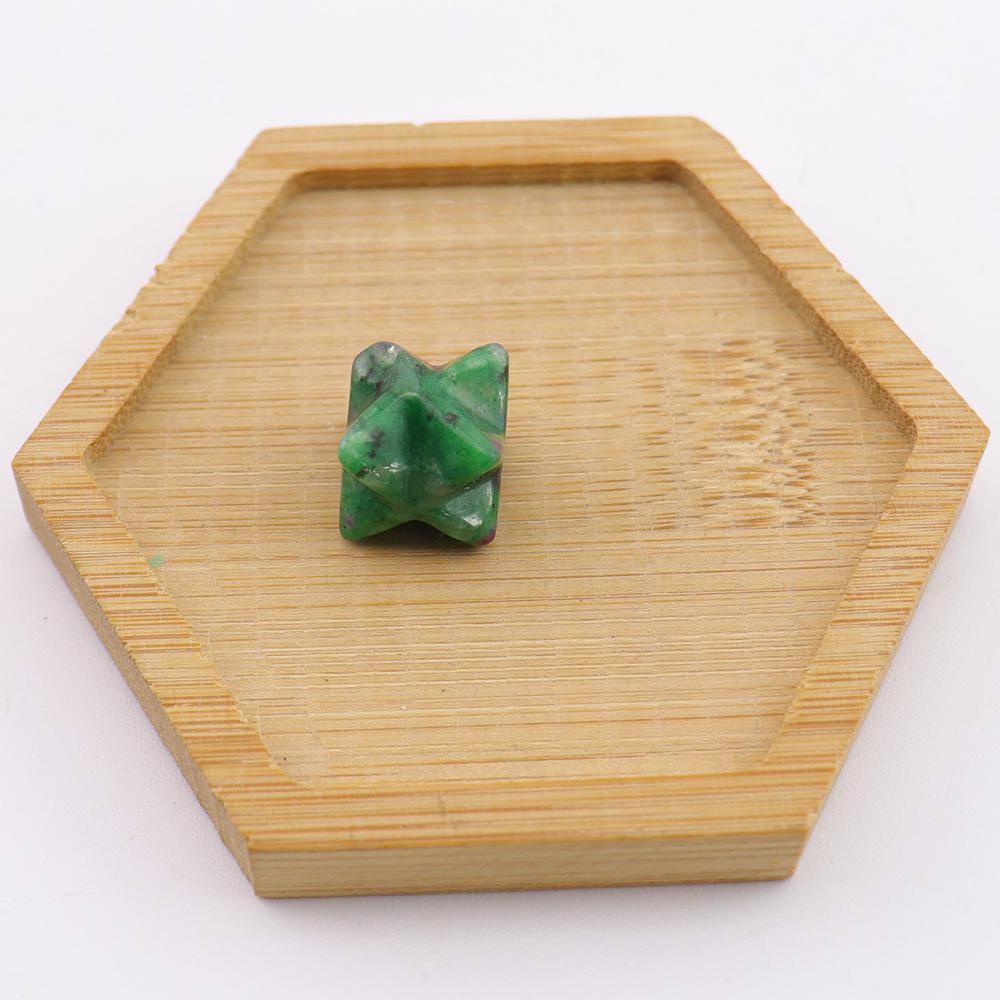 Crystal Merkaba Star Ornament - 13mm Hexagram Design