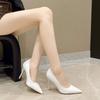 Temperament Shallow Mouth Pointed High Heels Women's Autumn New Thin Heel Professional Single Shoes Women's Fashion Single Shoes