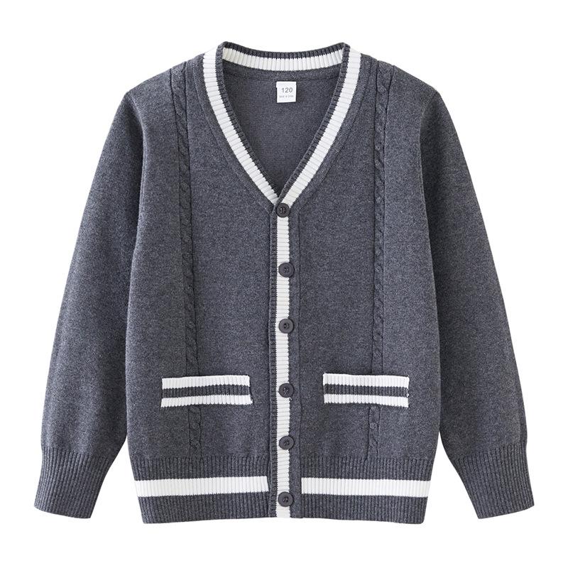 Children's Knitted Cardigan School Uniforms for Boys and Girls