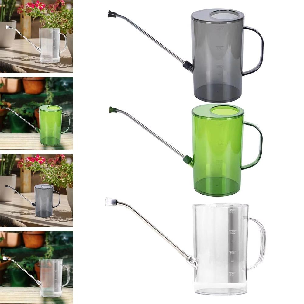 Stainless steel Garden Watering Can Long Nozzle With Tick mark Watering Bucket 1.5L/2L Watering kettle