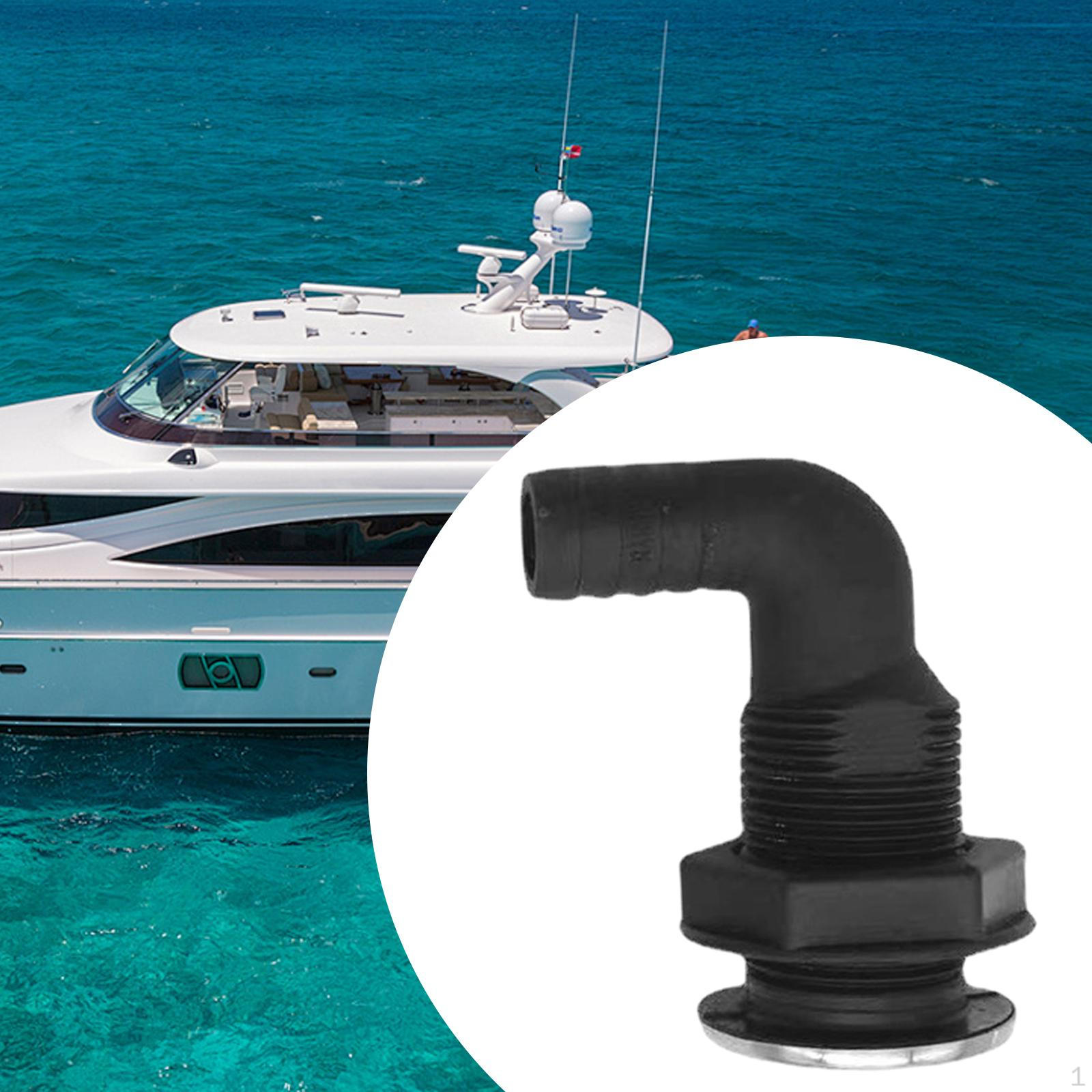 

thru Hull Fitting Boat Plumbing Fittings Bilge Vent Hardware Easily Install Universal 90 Degree