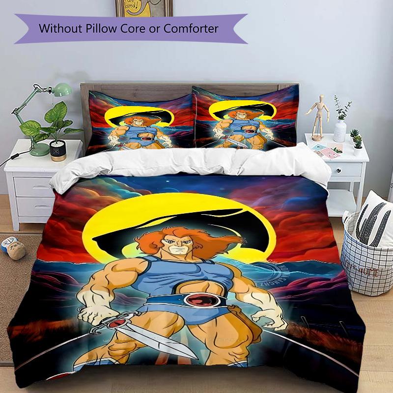 3pcs Thundercats Duvet Cover Set, Includes 1 Duvet Cover and 1/2 Pillowcases (No Insert) yy251104205