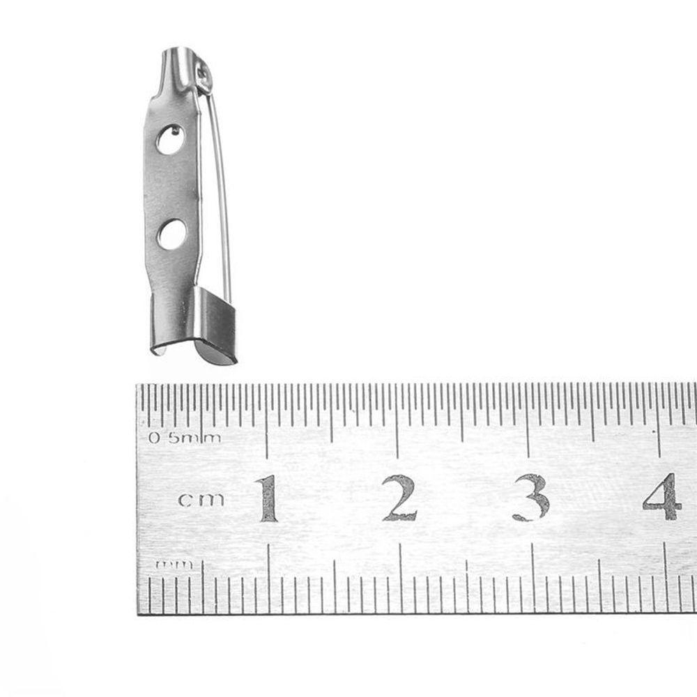 White Jewelry Accessory Brooch Decoration Brooch Backs Lock Pin Safety Pins 25mm Lock Pin Brooch