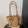 Frühling und Sommer Neue Mode Strandurlaub Stroh Freizeit Große Kapazität Schulter Damenhandtasche