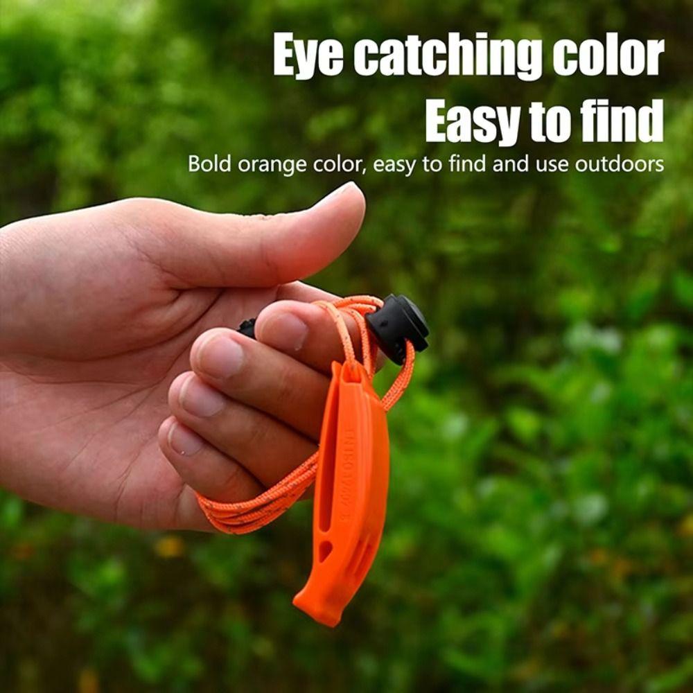 Dolphin Sound Double Pipe Whistle Loud Rescue Emergency Whistle  Outdoor Tool