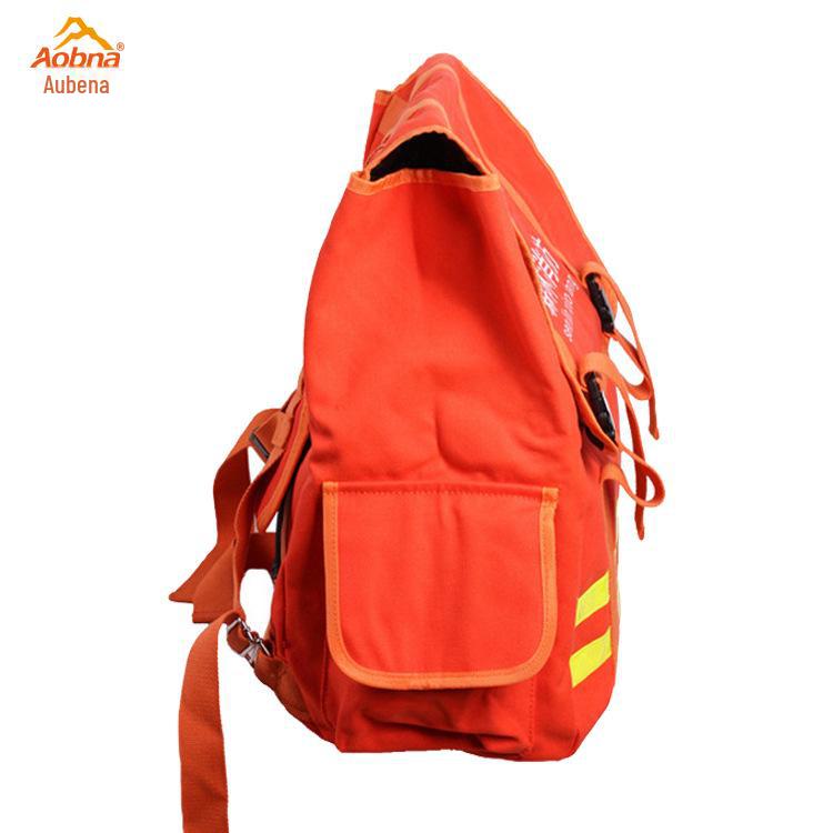 Thickened Canvas Firefighting Backpack: Large Capacity, Emergency Rescue & Multifunctional Mountaineering Bag