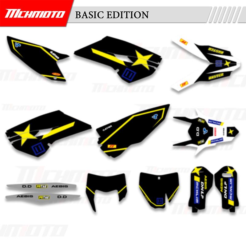 MCHMFG For Husqvarna TC FC FS 125 250 450 2014 2015 TE FE 2014 2015 2016 Graphics Decals Stickers Motorcycle Background