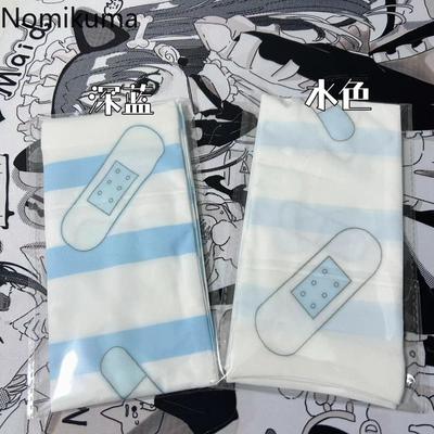 Gothic Japanese Cartoon Print Long Socks Fashion Kawaii Cute White Thin Student Sock Wide Leg Stretch Cool Calf-length Hosiery)