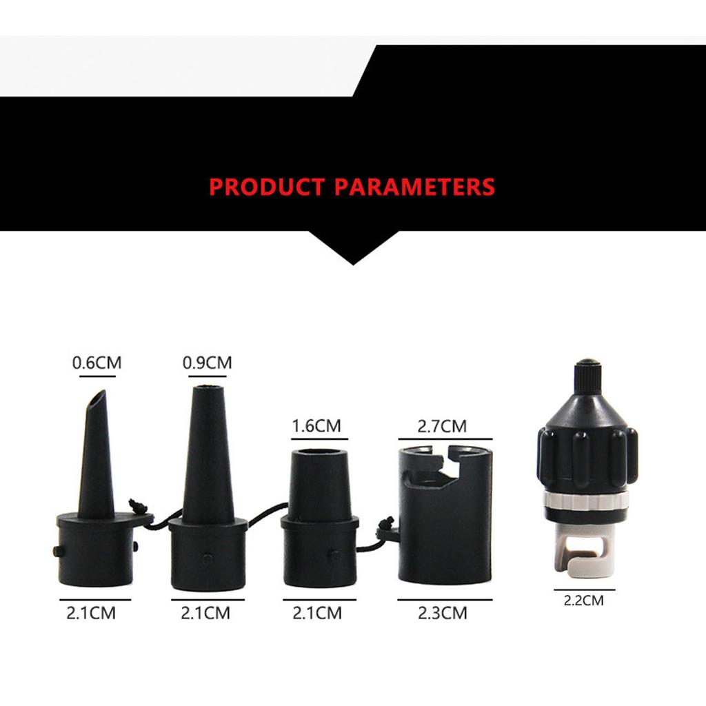 Air Pump Replacement Nozzles Nylon Leakproof Inflatable Pump Heads for Air Bed Air Mattress Swimming Ring Inflatable Pool