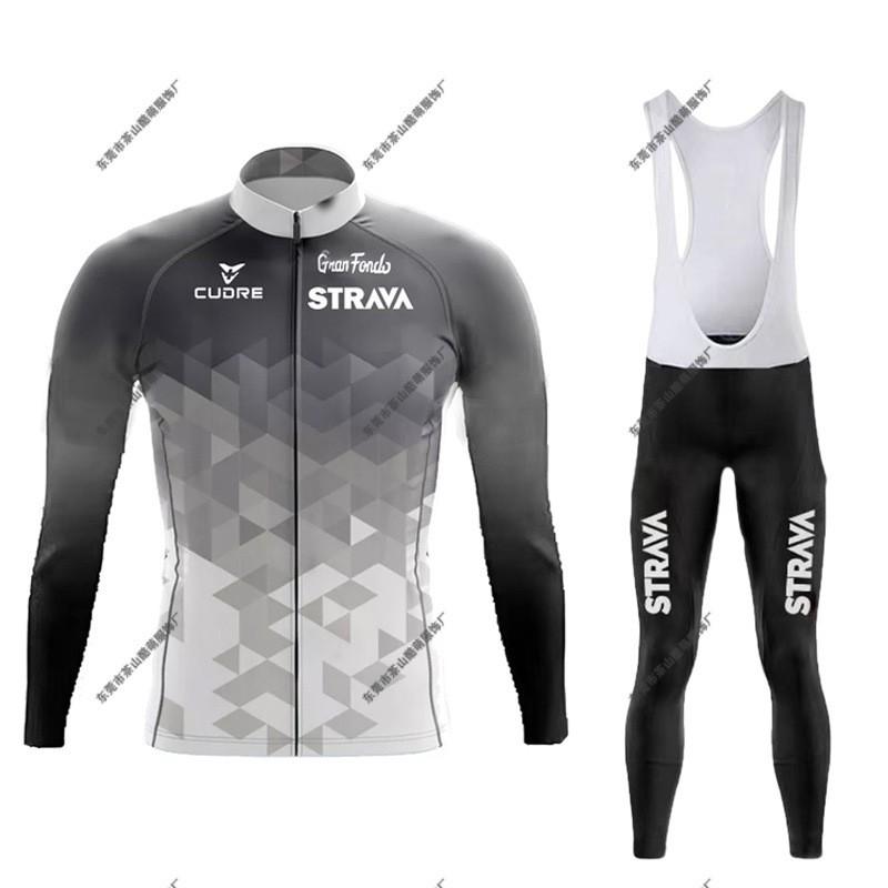 Quick Dry Cycling Jersey Set Long Sleeve Road Bike Bicycle Wear Winter Men Women