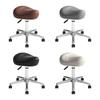 Heavy Duty Swivel Rolling Stool PU Leather Adjustable Chair for Studio Massage Bar Salon Work Station