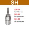 Pneumatic Fitting Quick Coupler Connector Quick Release Fitting Coupling Air Hose Compressor Accessories SP20 PP20 SH20 PH20