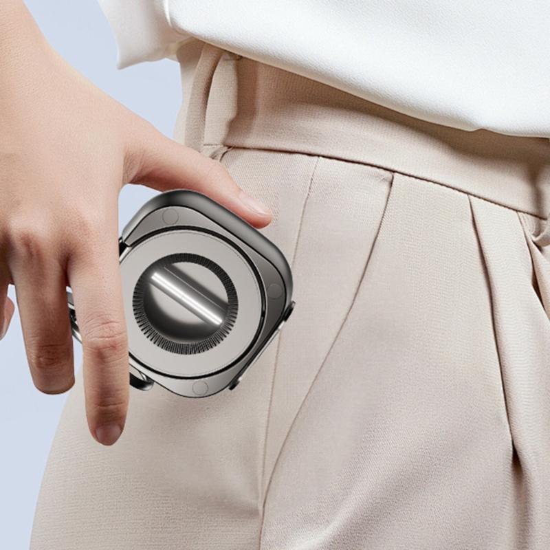 Compact Travel Foldable Magnetic Phone Mount Support Stand With Secure Carabiner Clip And 720° Adjustable Viewing Angle