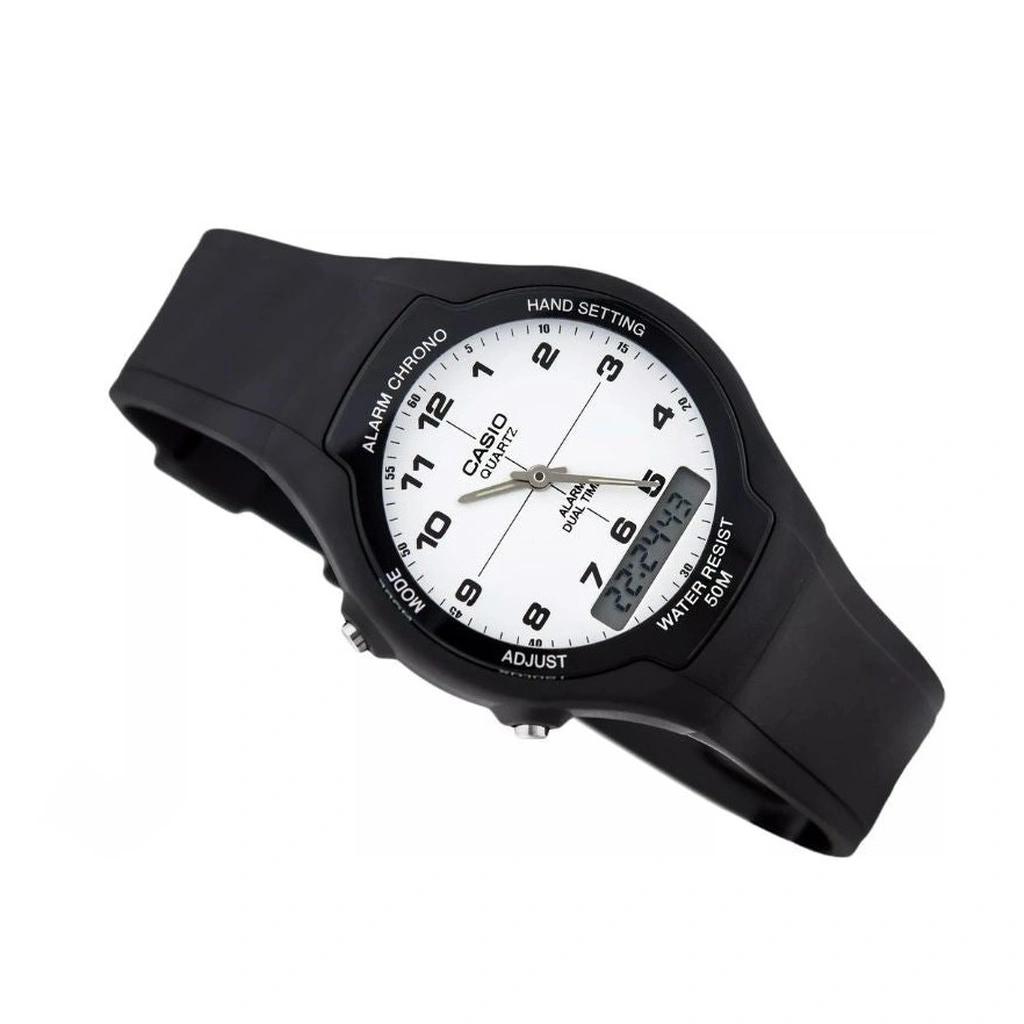 Refurbished Casio Analog Digital Dual Time Quartz AW-90H-7BVDF Men's Watch