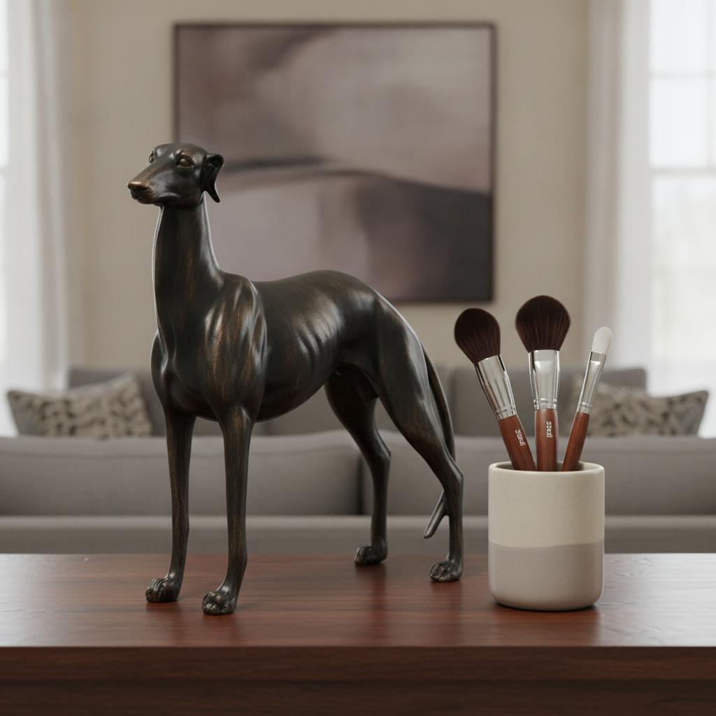 Greyhound Dog Statue Resin Animal Figurine Home Decor Table Centerpiece Sculpture Desk Figure Living
