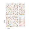 6 Sheets/Set Korean Version Cartoon Transparent PVC Stickers Cute Animal Kawaii Self Adhesive Kids DIY Scrapbooking Sticker