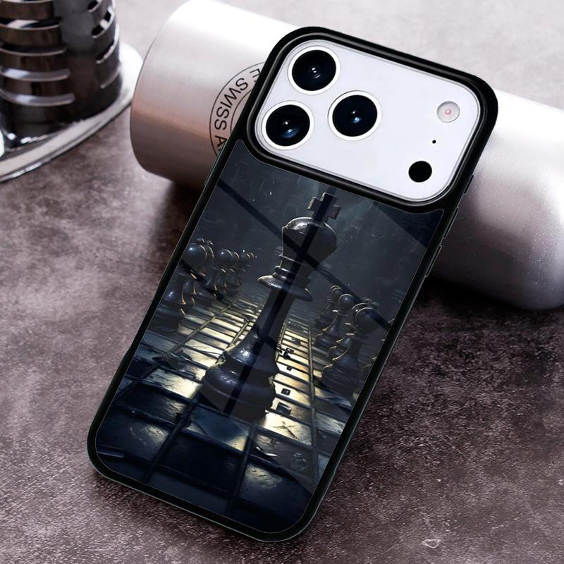 Chess King Board Game Battle Phone Case For iPhone 17 16 15 14 13 12 11 Pro Max Plus 17Air Soft Silicone Cover