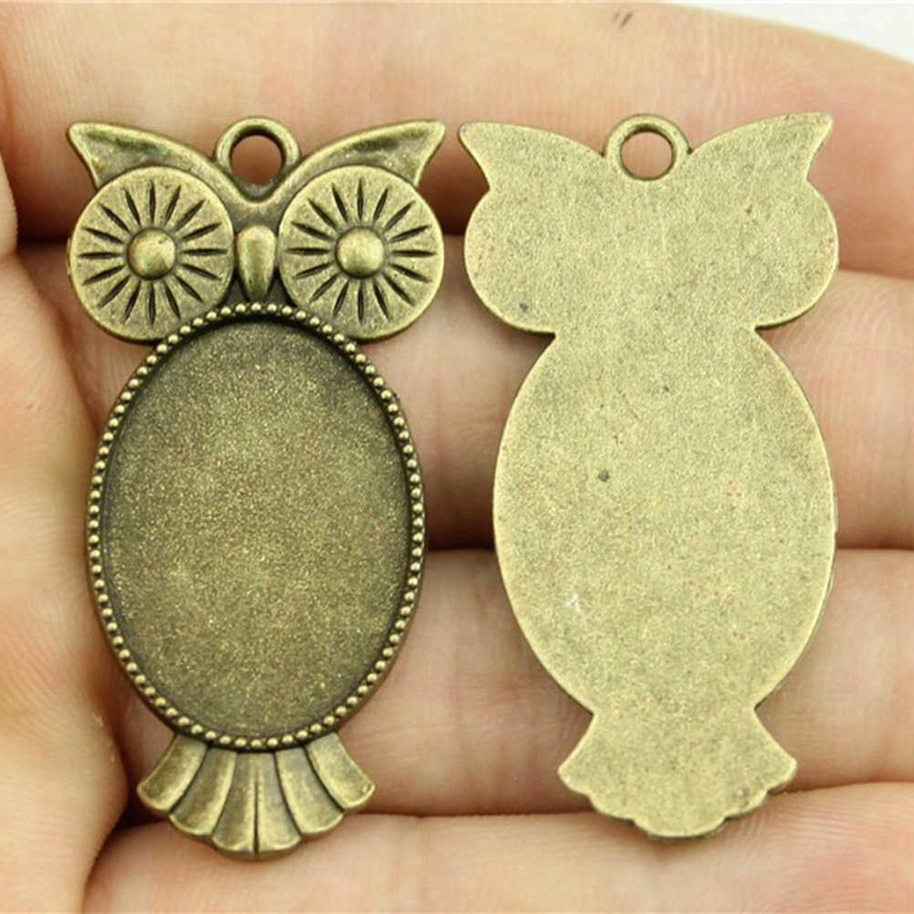 Owalna szklana baza kaboszonowa, oprawa, ramka pasująca 18x25mm 13x18mm, akcesoria, części, męska biżuteria, masywna, oryginalna dla Ciebie