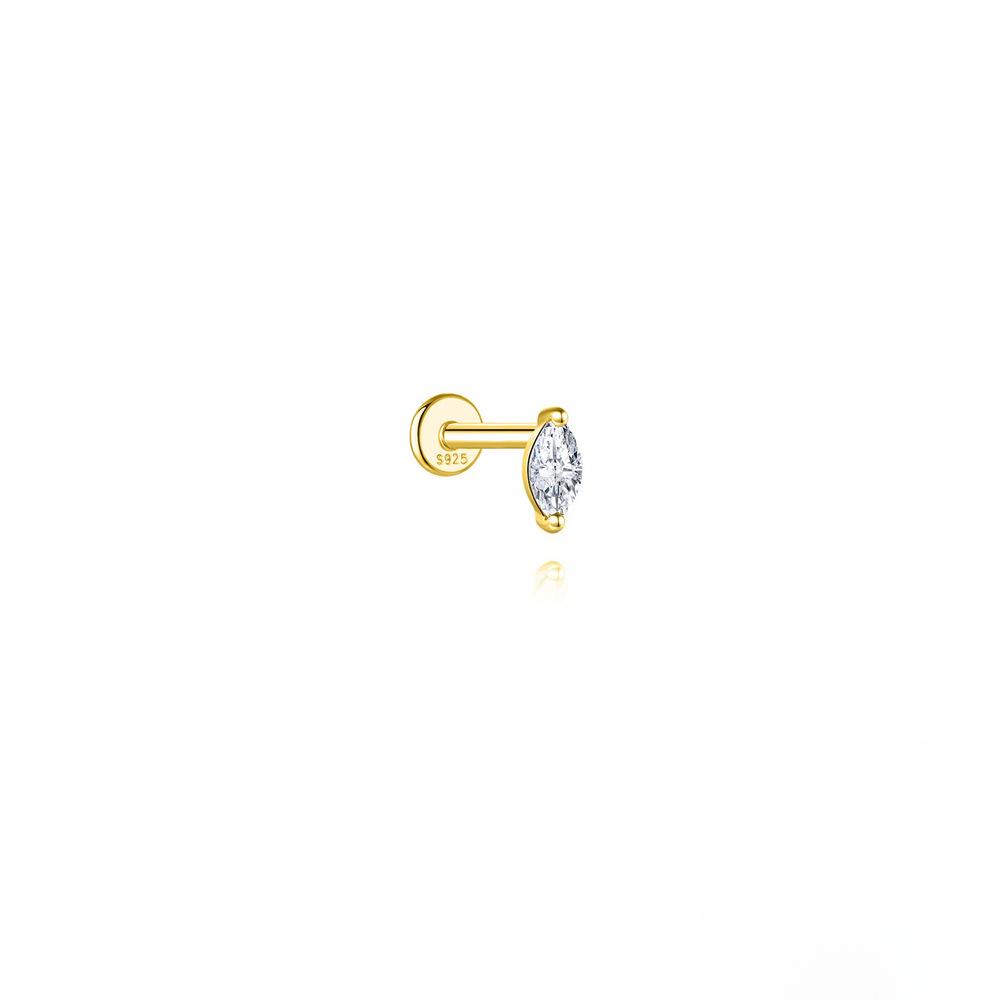 European and American Fashion Simple Threaded Stud Earrings