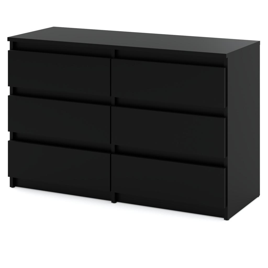 Black Chest of Drawers 100 CM TV Cabinet Sideboard Wardrobe Living Room Furniture