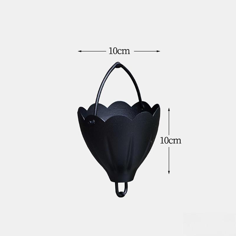 100cm Gutters Rain Chain Replacement Downspouts Decorative Cups Display Pouring Cups Outdoor Rainwater Catcher Chains