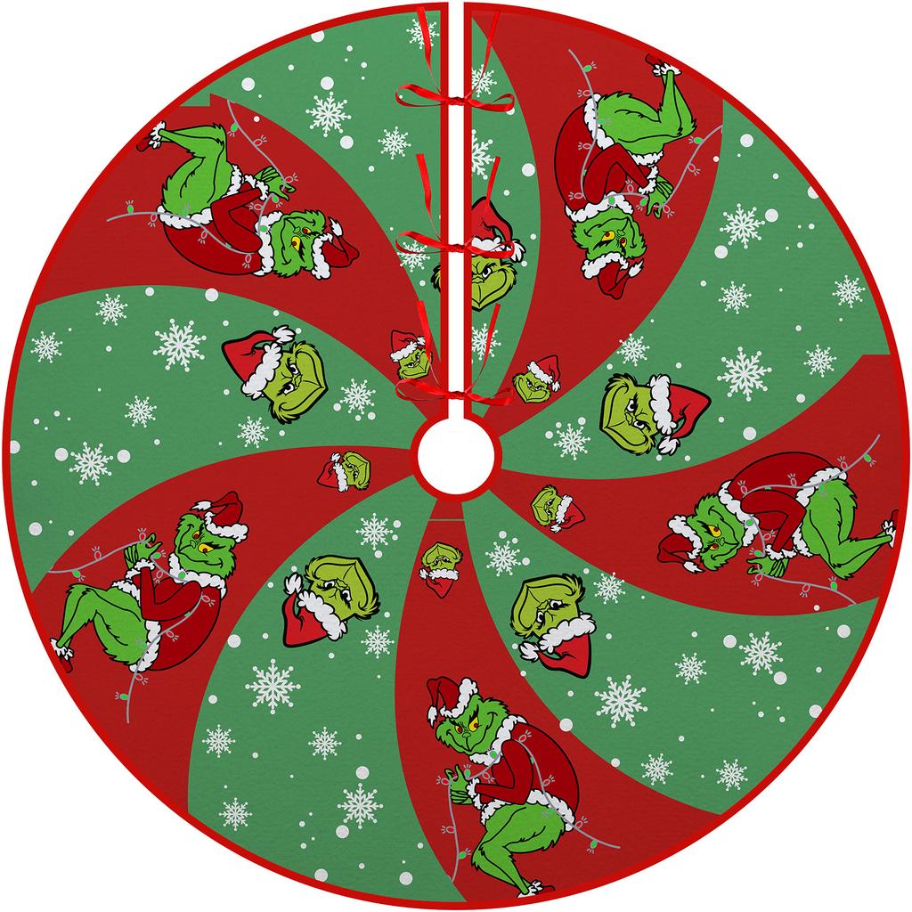 Ozdoba na choinkę dolna spódnica choinkowa obwód choinki nadruk kreskówkowy