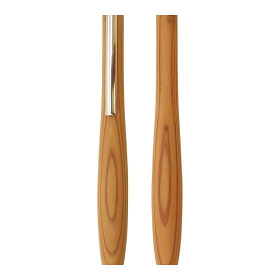 F-STYLE Sharp Pen / Yakusugi (Japanese Cedar) Beige - Streamlined Form, Natural Wood, Rare Wood, Warmth of Wood Grain, Vivid Grain, Special Beauty,