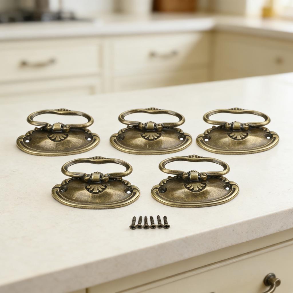 Bronze Hardware Furniture Handles Home Renovation European Design Handles Nostalgic Home Decor Unique Finish Handles For Drawers