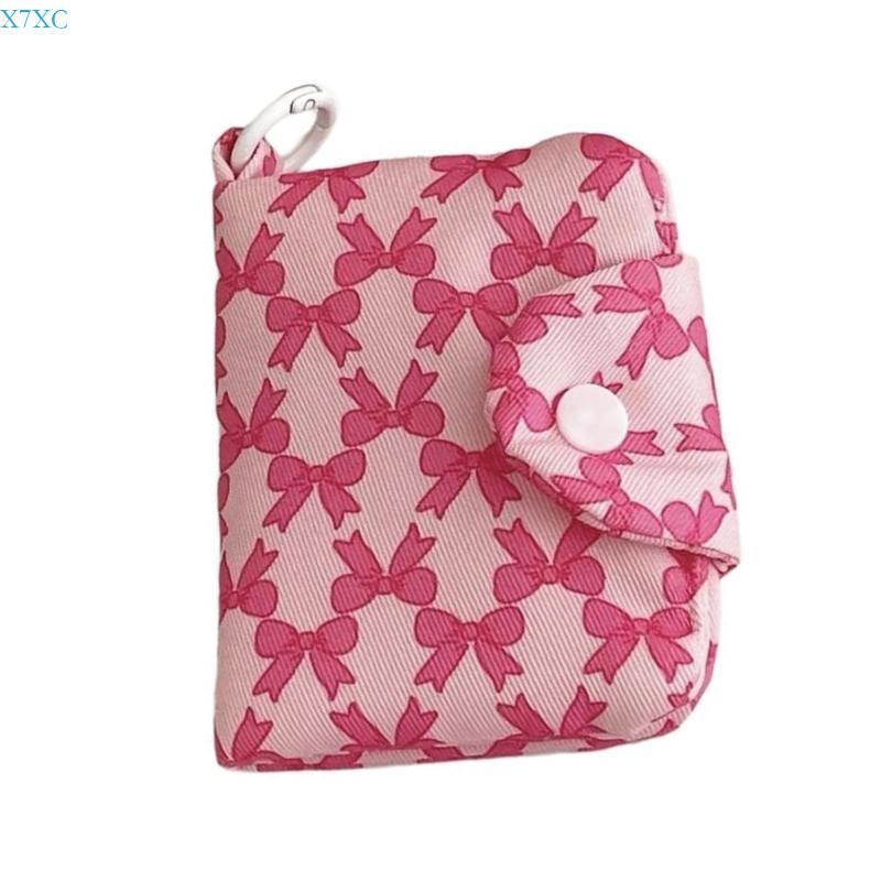 X7XC Lovely Rabbits Coin Purse Flower Wallets Change Purse Small Storage Bag