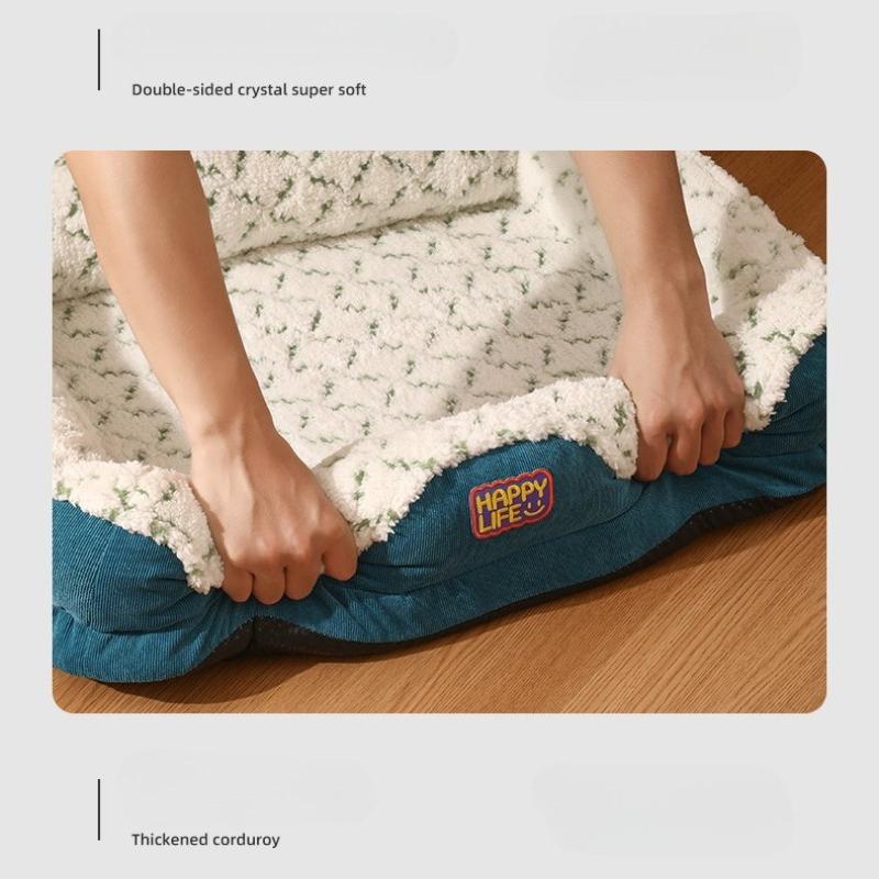 Cat litter universal kennel dog bed autumn and winter warm sleeping mat neck support mountain big dog kennel pet litter