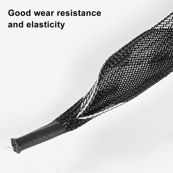 170CM Fishing Rod Sleeve with Capped Tip Stretch Breathable Mesh PET Lightweight Foldable Fishing Pole Protector Fishing Accessories