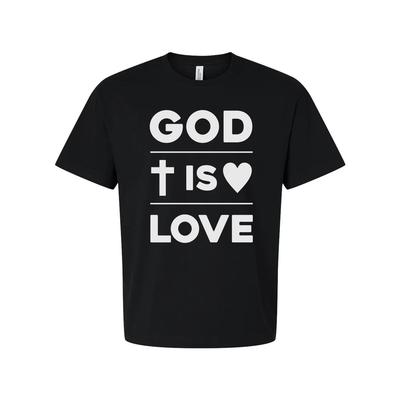 Unisex Christian T Shirt With God Is Love Graphic Design Tee For Faith Enthusias