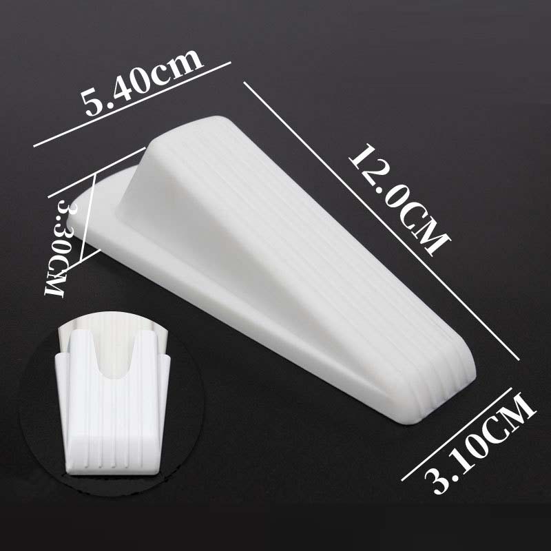 Silicone Door Stopper Self Adhesive Strong Suction Wall Protectors Hidden Mute Anti Collision Floor Holder 12*5.4*3.3cm