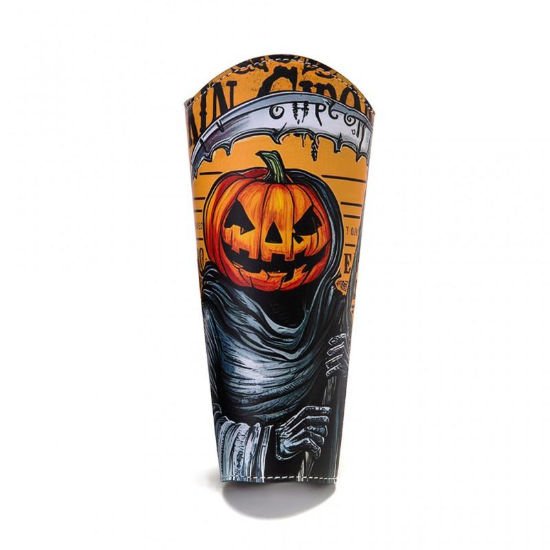 Vintage Halloween Pumpkin Print Arm Sleeves Original Design Adult Warmers