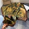 Spring, Summer and Autumn New Simulation Silk Scarf Female Decorative Hobo Shawl Sunscreen Beach Towel