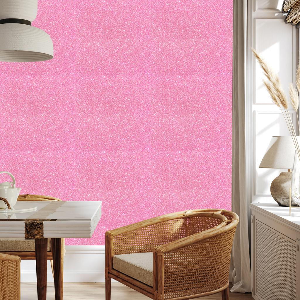 Glitter Wallpaper Powder Pink Top, Powder Pink Bottom 50x1000