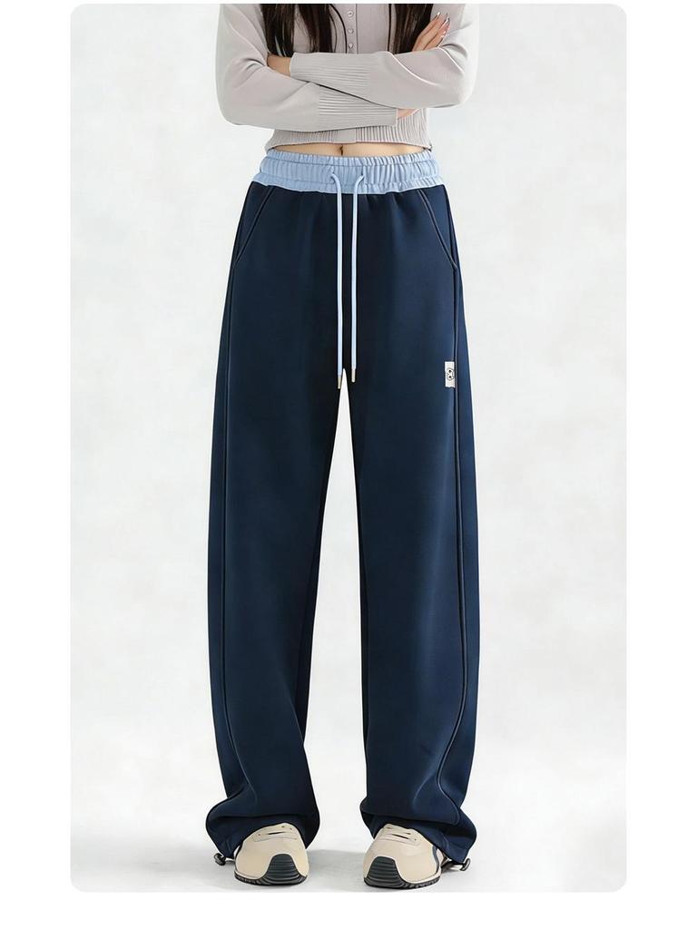 Spring 2026 Stylish Loose Casual Straight-Leg Pants for Middle and High School Girls