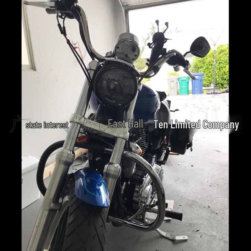 5.75" LED Harley Headlight, 80W, Adjustable High/Low Beam for Modified Models