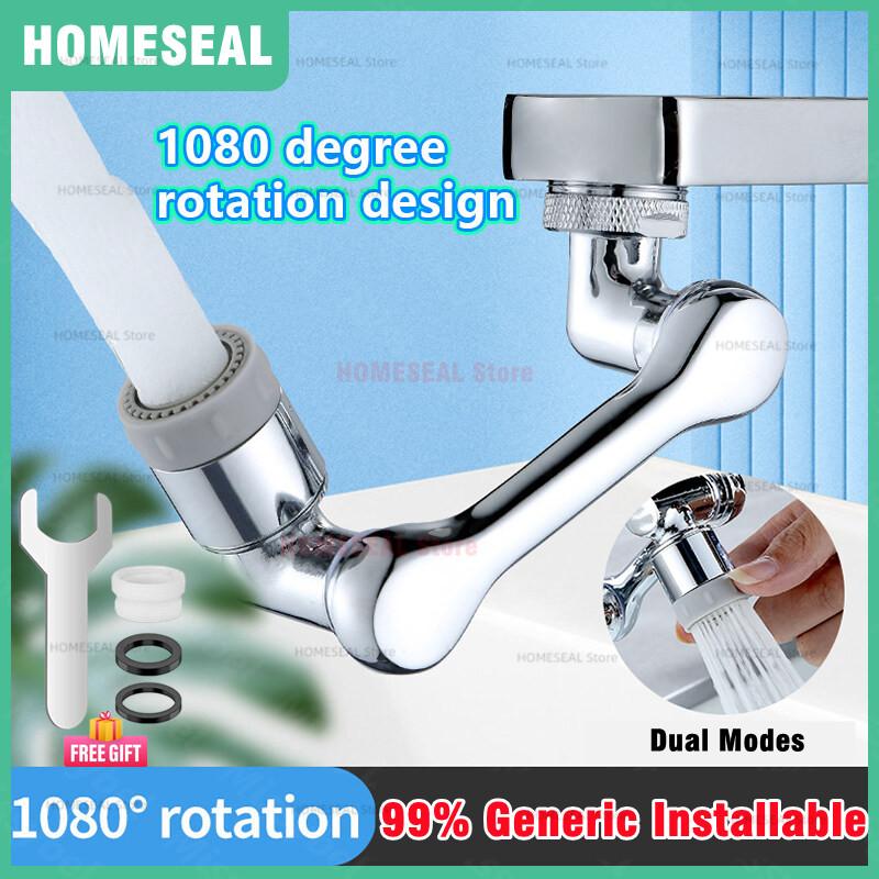1080° Rotation Extender Faucet Aerator Robotic Arm Plastic Splash for Kitchen Washbasin Faucets Bubbler Nozzle 99% Installable
