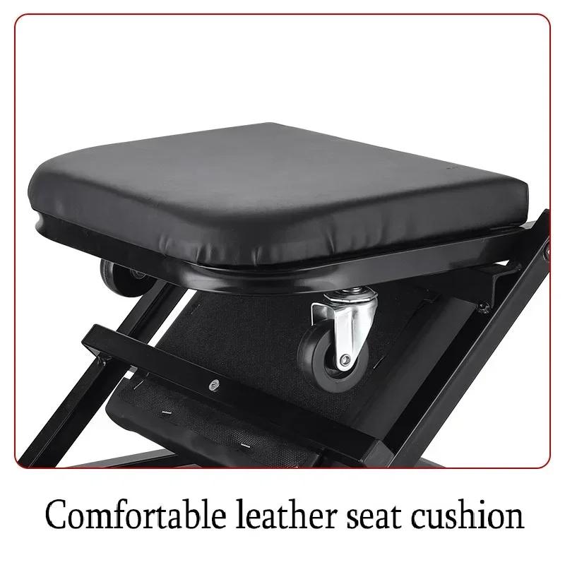 Folding Car Repair Stool Auto Maintenance Work Bench Chair Bed Auto Workshop Wheels Roller Car Creeper Seat Roller Seat Amagi