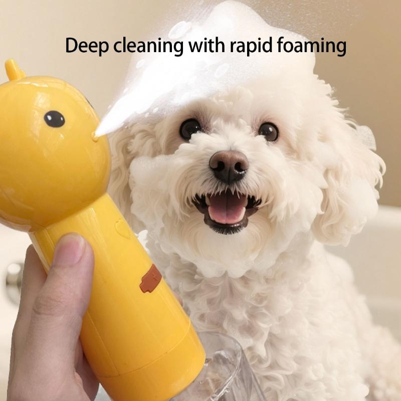 Electric Pet Shampoo Applicator Foaming Machine For Dog Cats Grooming Deep Cleaning Shampoo Dispenser for Daily Use