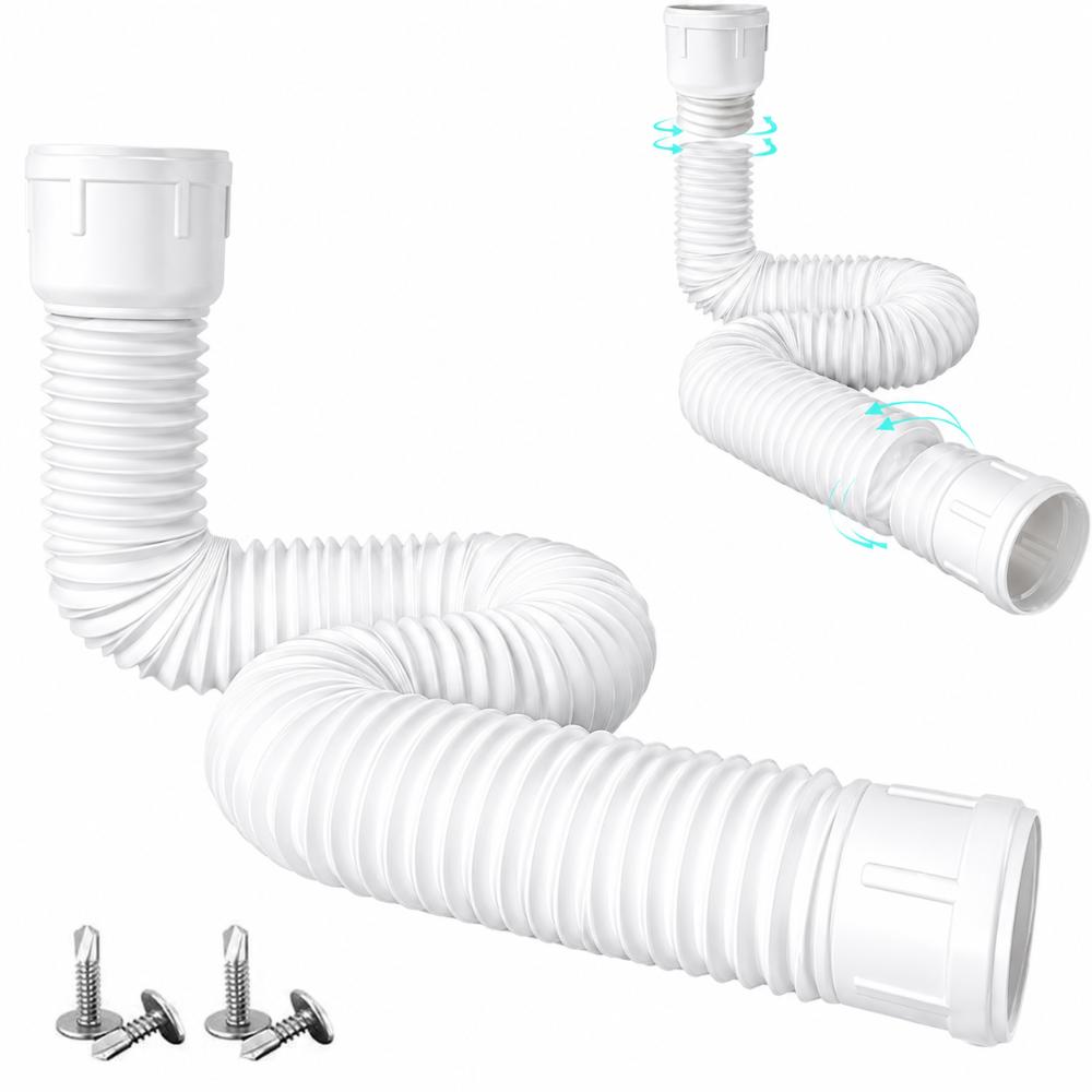 PE Rain Gutter Downspout Extensions Retractable Rainwater Drainage Drain Downspout Flexible Freeze Proof Extender Connector