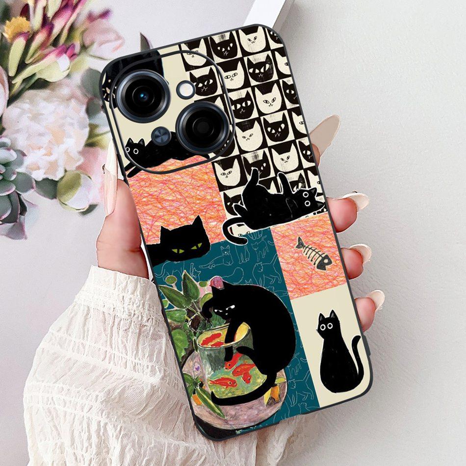 For Tecno Spark Go 1 Fashion Cool Pattern Phone Case For Tecno Spark Go 2025 Go1 Black Silicone Soft Cases
