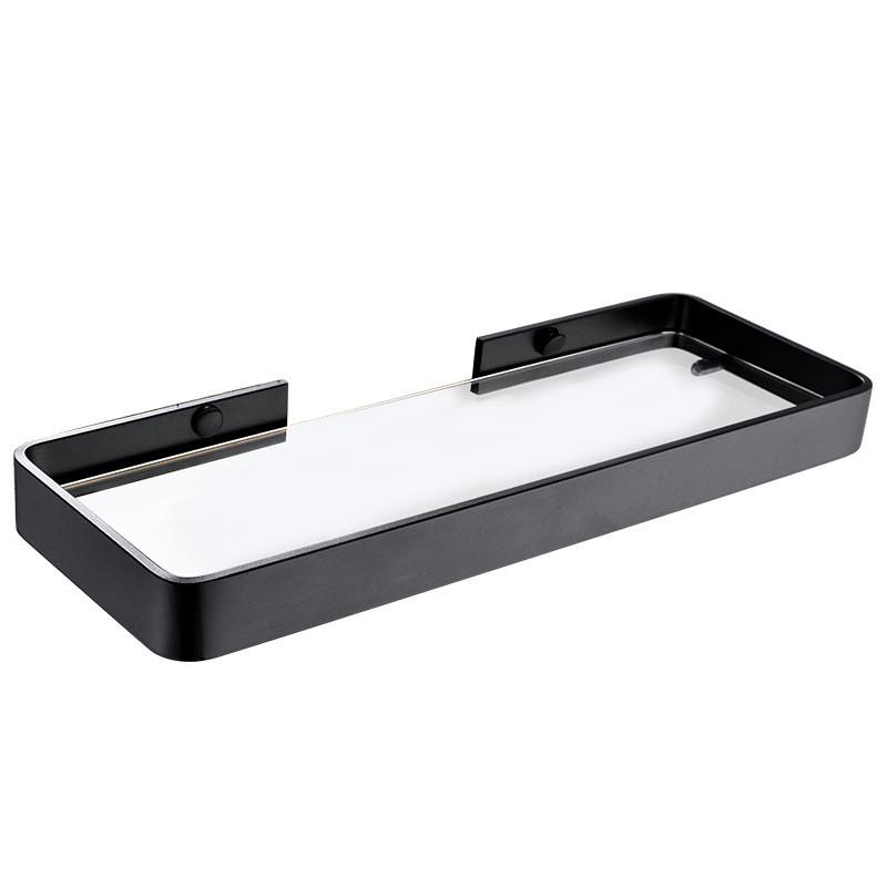 Bathroom Storage Organizer Bathroom Shelf Aluminum White Glass Shelf Bathroom Corner Shelf Wall Mounted Kitchen Storage Holder