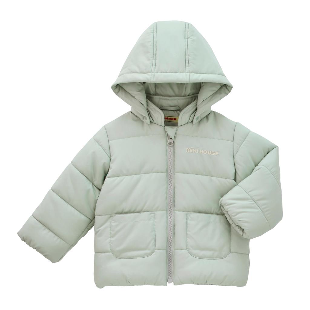 Zip Going To Light Gray [MIKI HOUSE] Jumper, Outerwear, Up, Logo