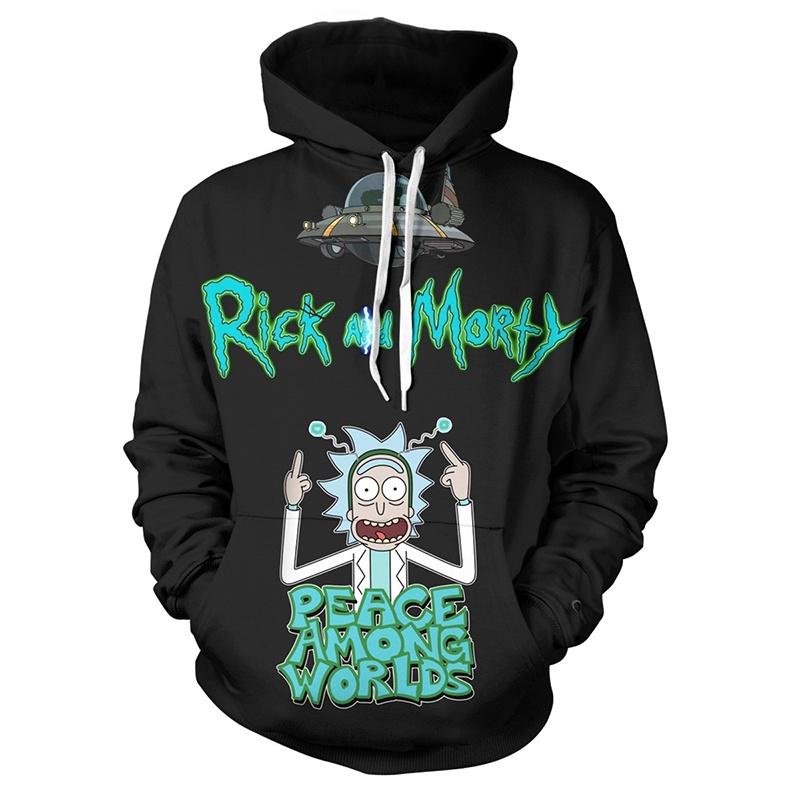 Cartoon And Rick 3d Print Casual Hoodies Women Men Sweatshirt New Pullover
